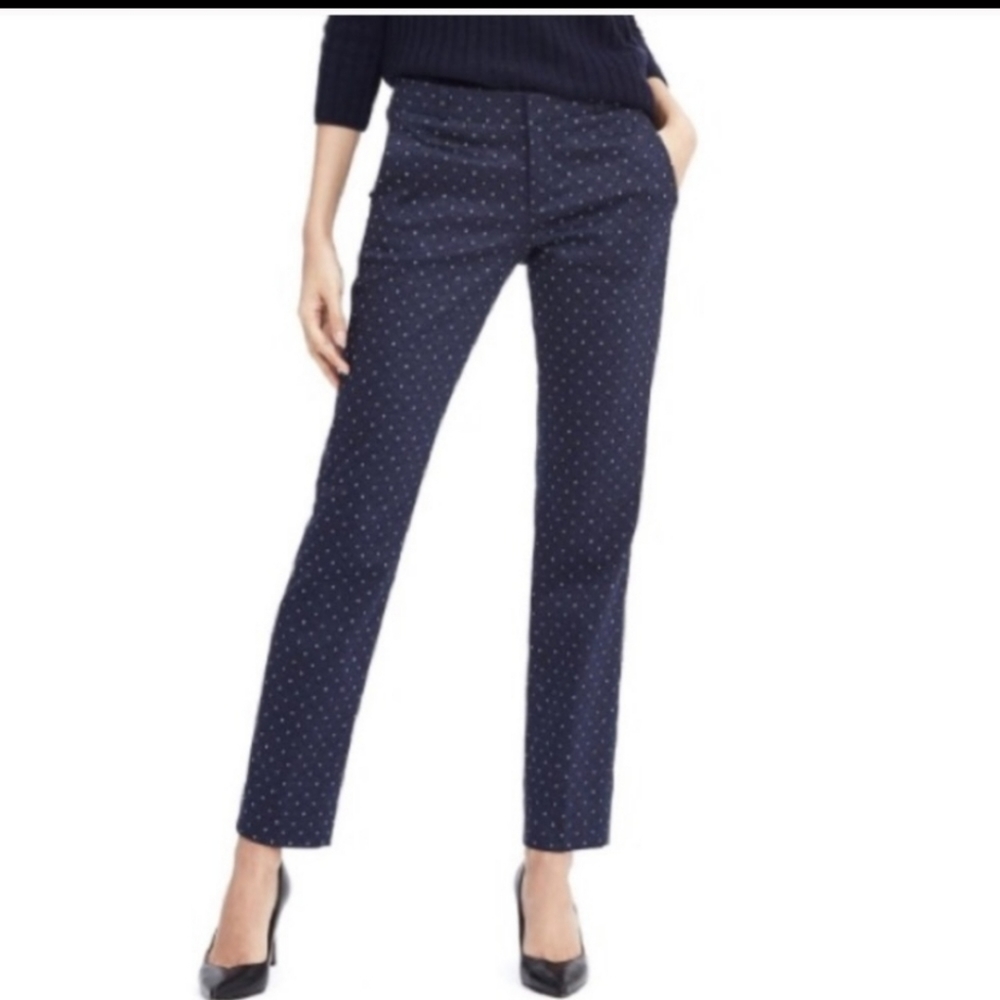 Banana Republic navy polka dot pants